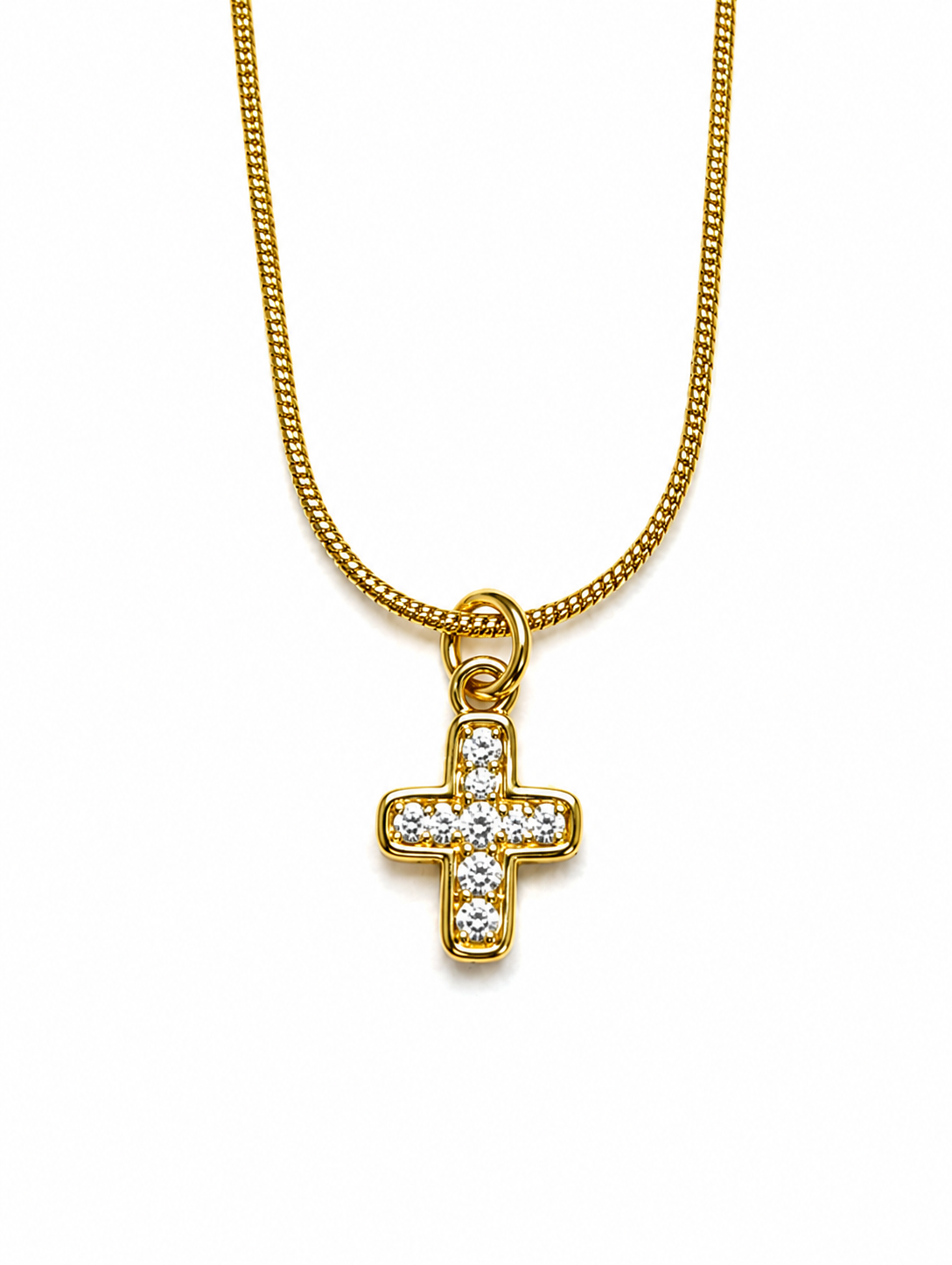 COLLAR CRUZ FÉ ORO