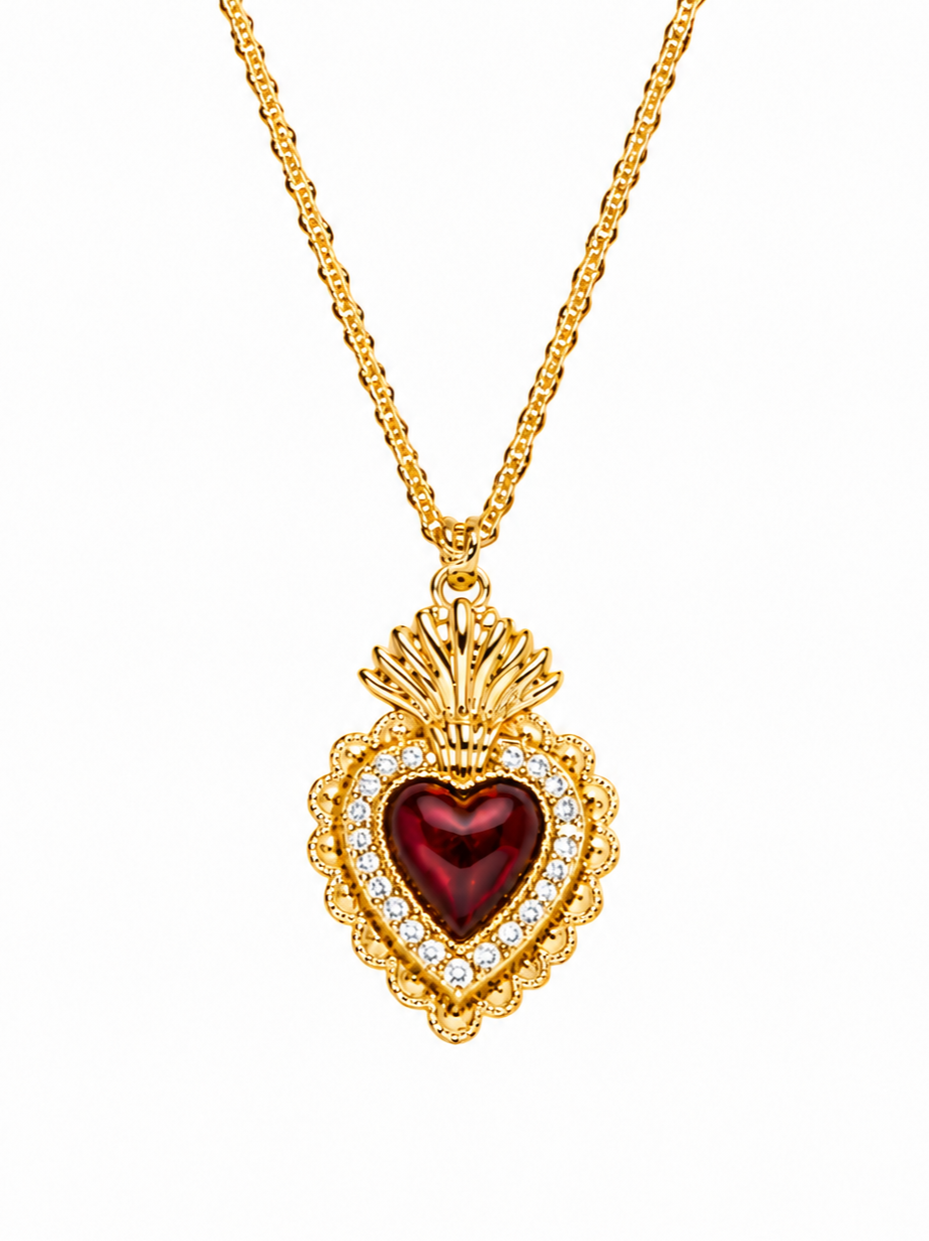 COLLAR SAGRADO CORAZÓN ORO
