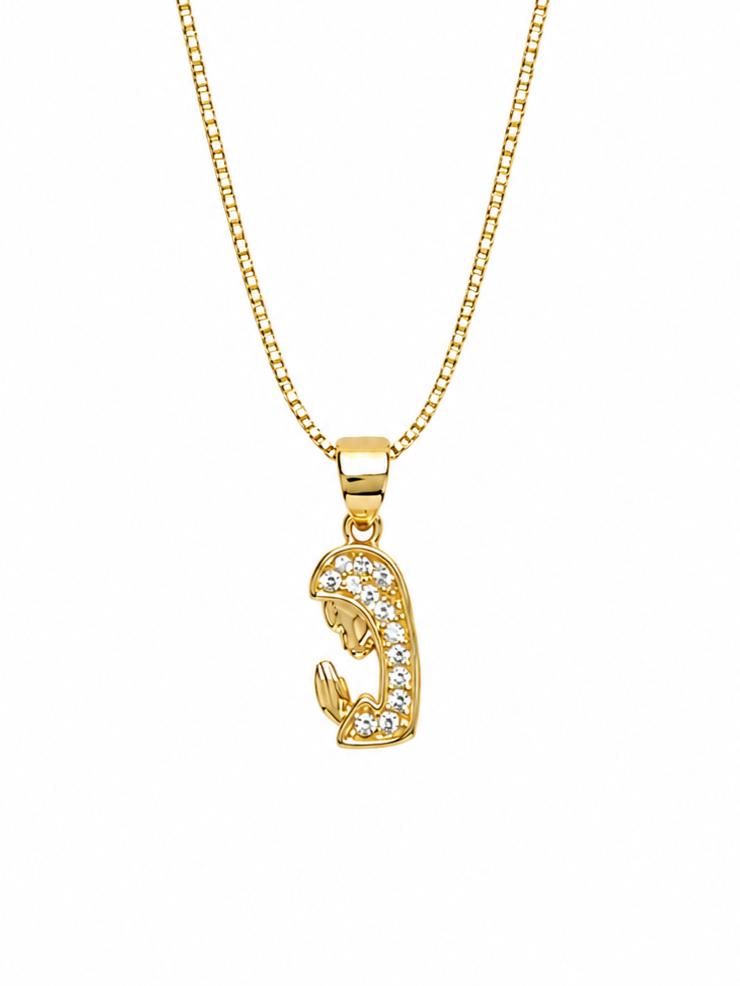 COLLAR VIRGEN NIÑA ORO