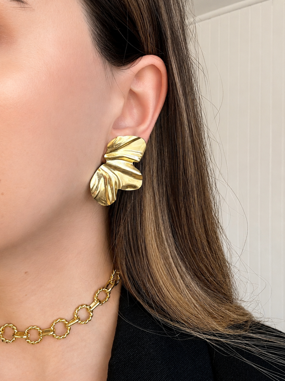 AROS PÉTALO ORO